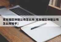 家乐福区块链公司怎么样[家乐福区块链公司怎么样知乎]